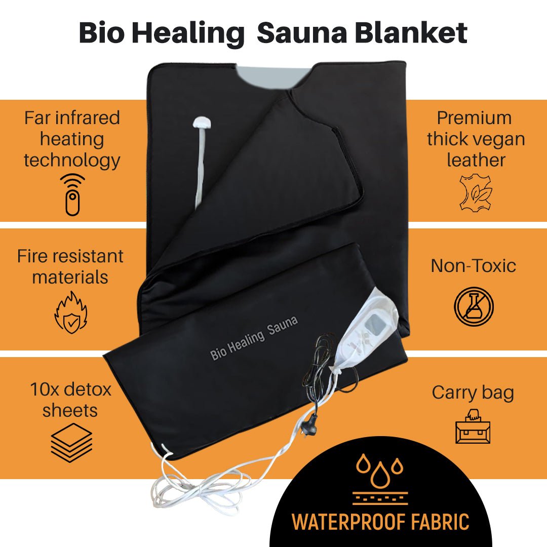 Bio Healing Far Infrared Sauna Blanket: Detox & Relax in Minutes - Ultimate Health Booster!
