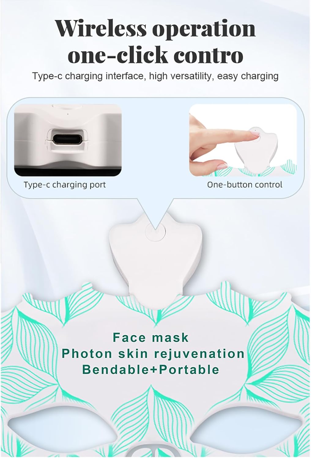LED Anti Wrinkle Facial Rejuvenation Mask - Skin Therapy for Youthful Glow!