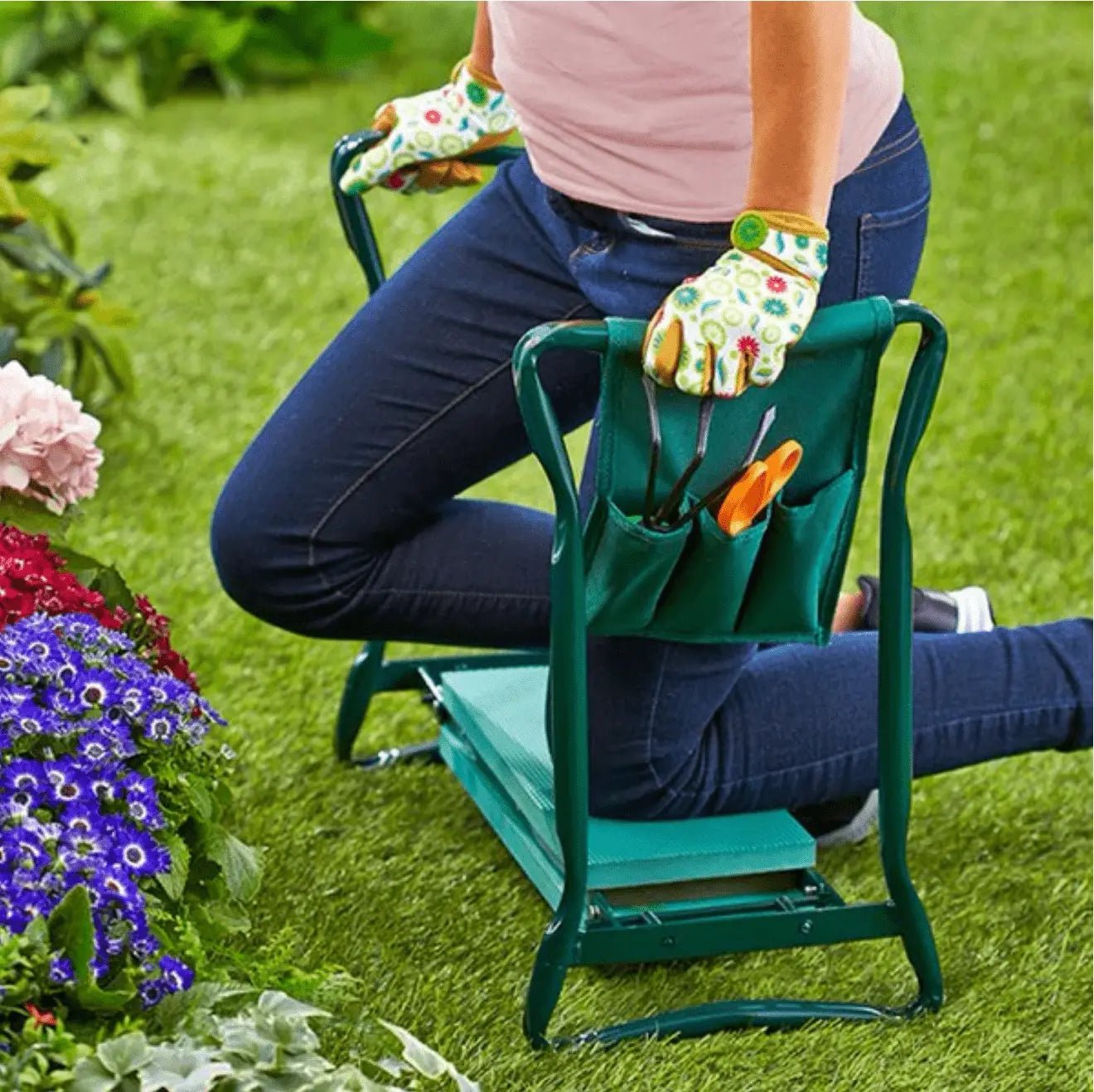 Multi - Purpose Garden Kneeler BONUS Tool Pouch - aussie - deals4uaussie - deals4u