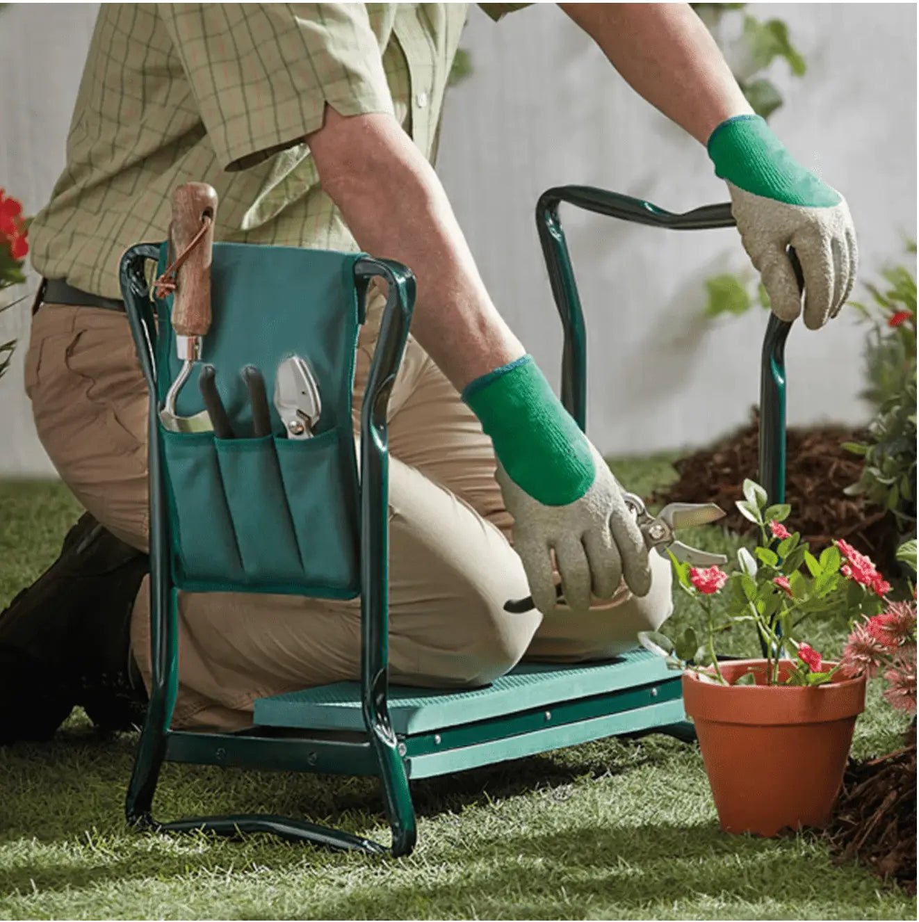 Multi - Purpose Garden Kneeler BONUS Tool Pouch - aussie - deals4uaussie - deals4u