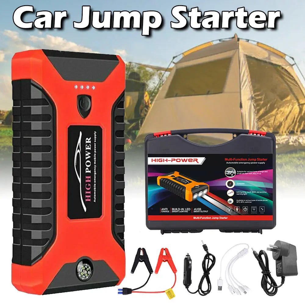 Portable Pro Car Truck Jump Starter Power Bank - Ultimate On-the-Go Charging Solution