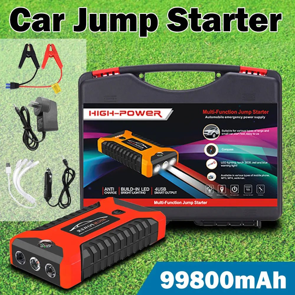 Portable Pro Car Truck Jump Starter Power Bank - Ultimate On-the-Go Charging Solution