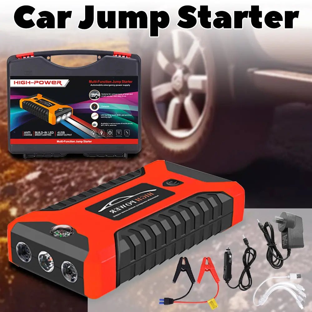 Portable Pro Car Truck Jump Starter Power Bank - Ultimate On-the-Go Charging Solution
