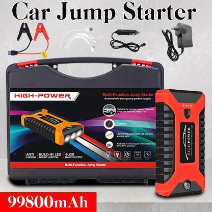 Portable Pro Car Truck Jump Starter Power Bank - Ultimate On-the-Go Charging Solution
