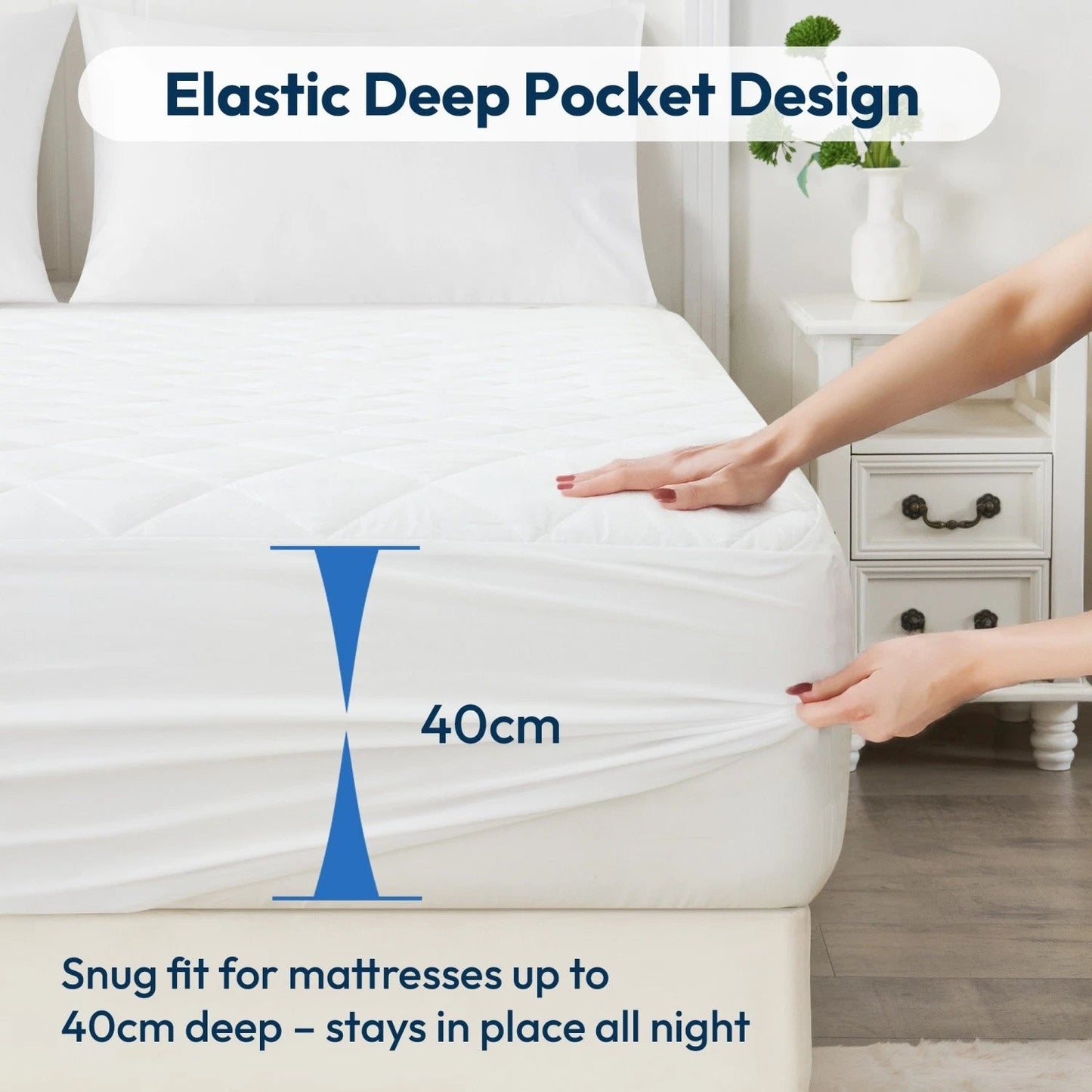 Quilted Waterproof Mattress Protector Cover