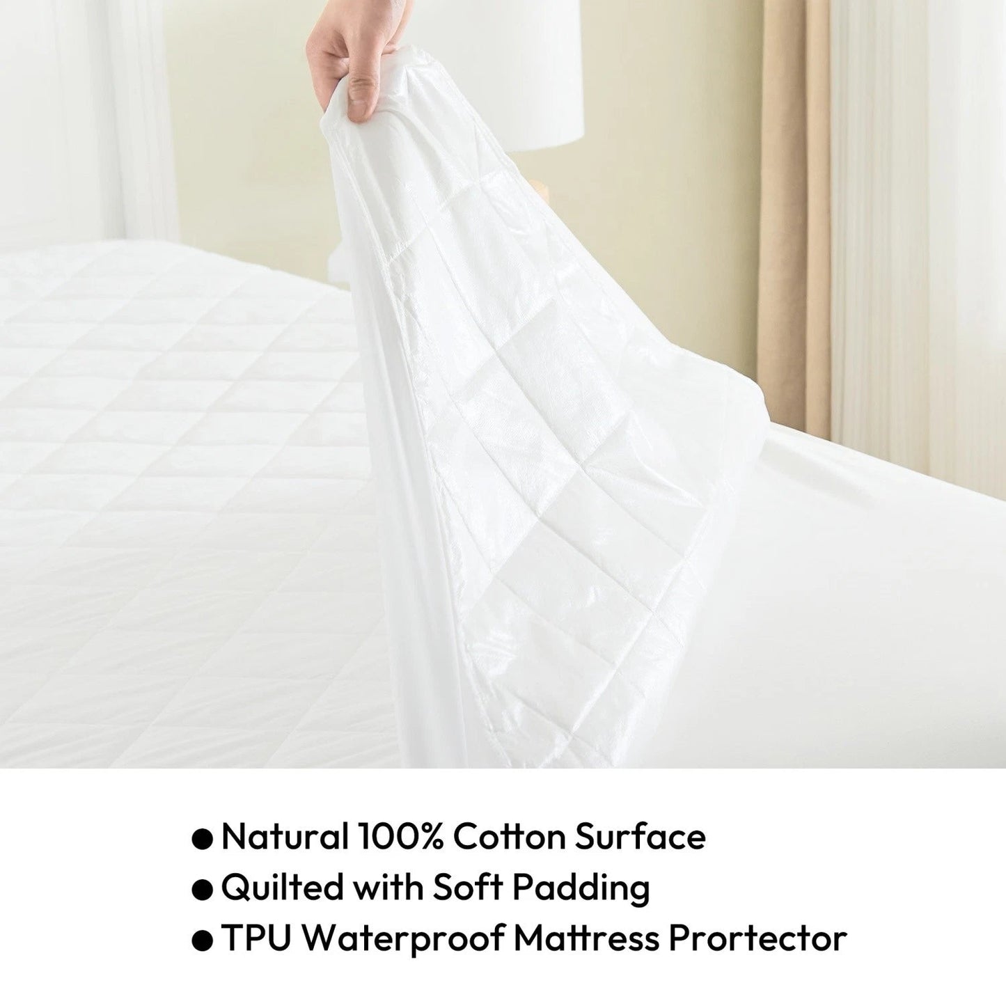 Quilted Waterproof Mattress Protector Cover