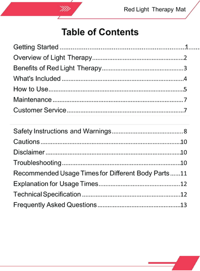 Red Light Therapy Large Mat 50 x 100cm - aussie - deals4u