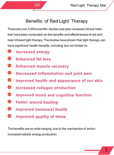 Red Light Therapy Large Mat 50 x 100cm - aussie - deals4u