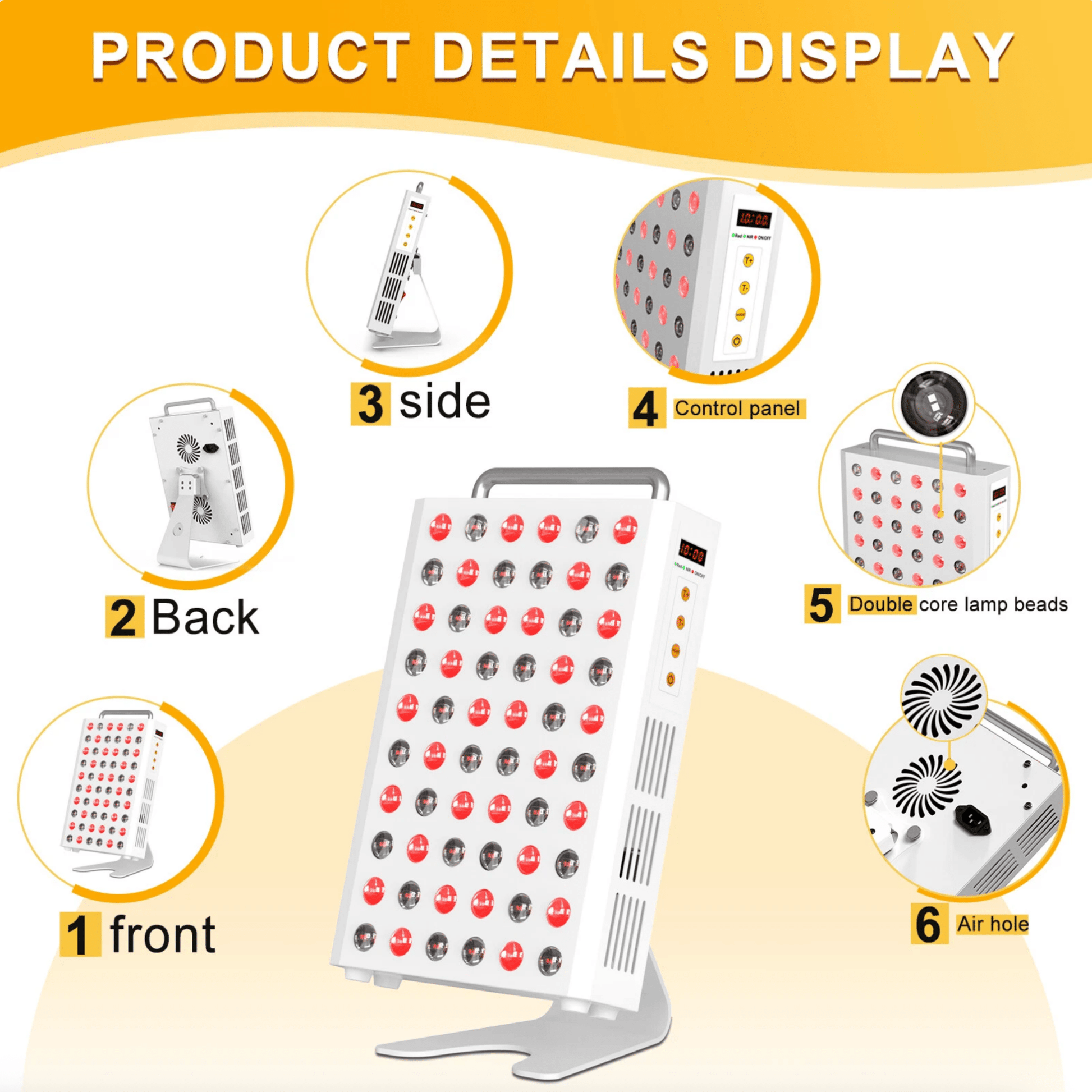 Revitalize with Red Wave Healing Infrared Light Therapy Lamp