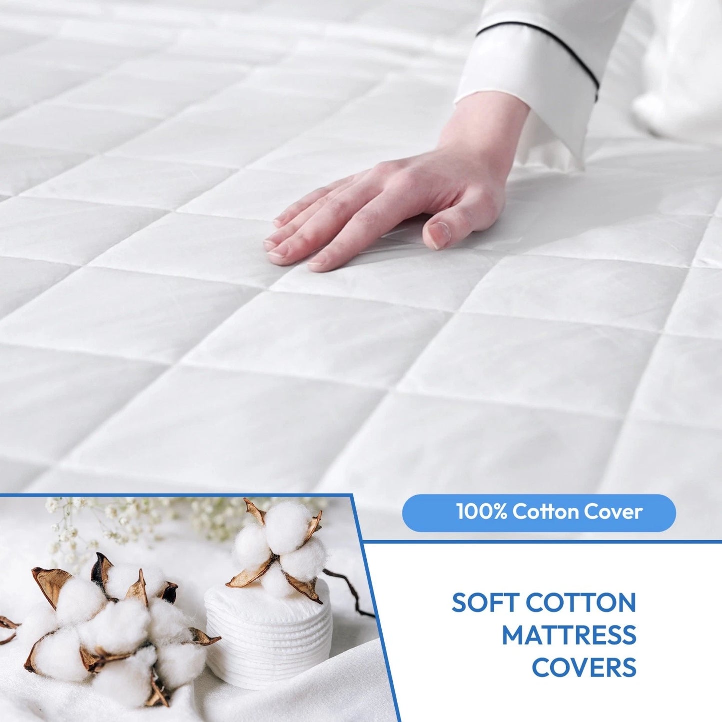 Quilted Waterproof Mattress Protector Cover - aussie-deals4u