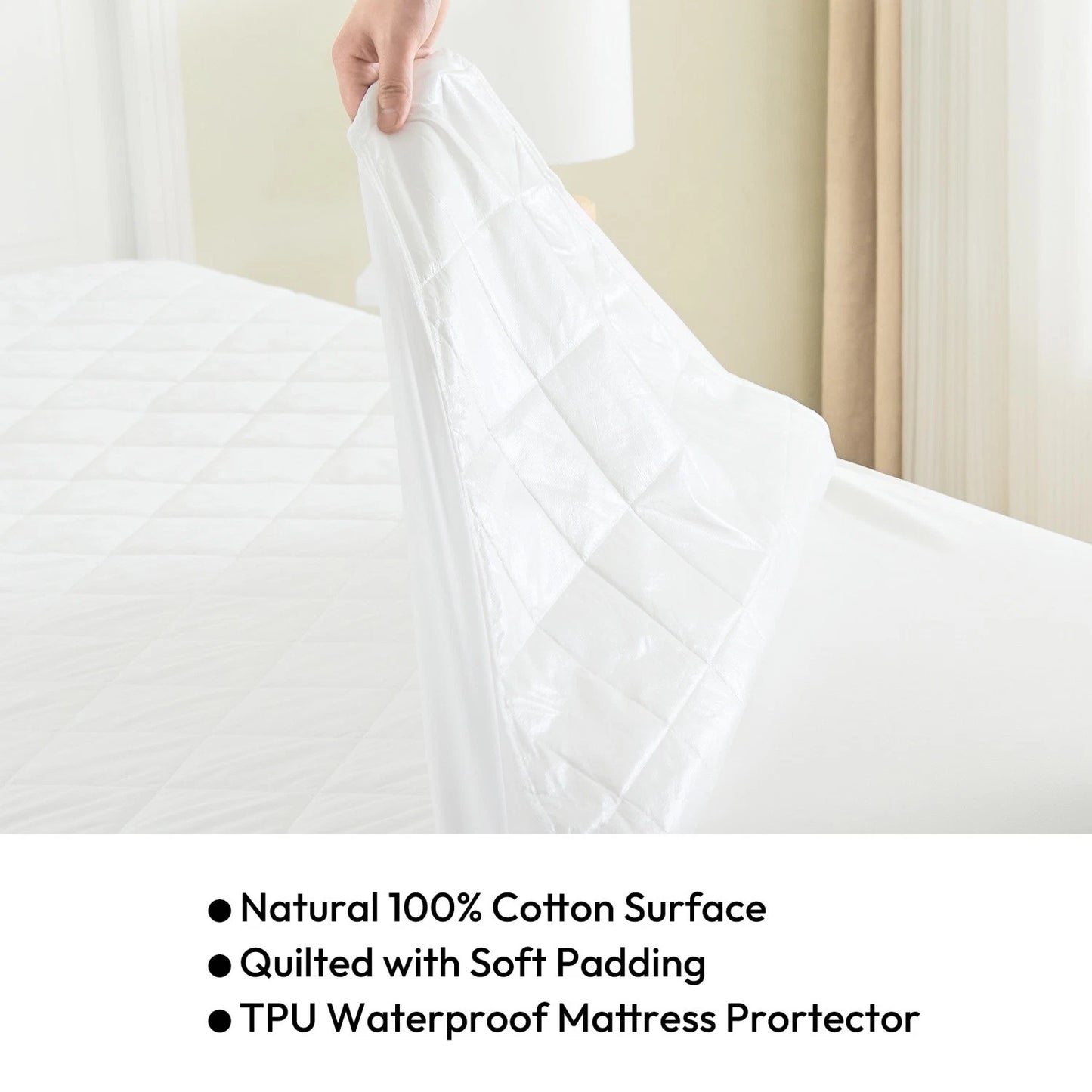 Quilted Waterproof Mattress Protector Cover - aussie-deals4u
