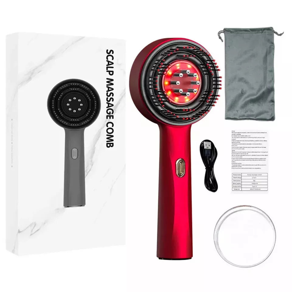 Hair Growth Comb with Red Light Therapy & Scalp Massage - aussie-deals4u