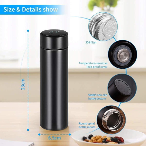 Smart Water Bottle with Touch LED Temperature Display. - aussie-deals4u