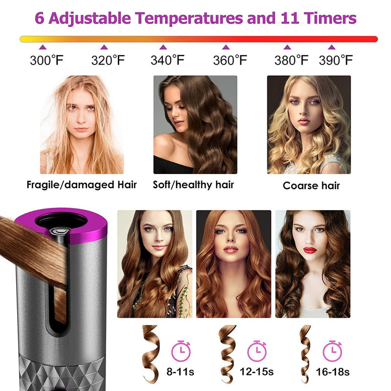 PROFESSIONAL SMART AUTO HAIR CURLER - aussie-deals4u