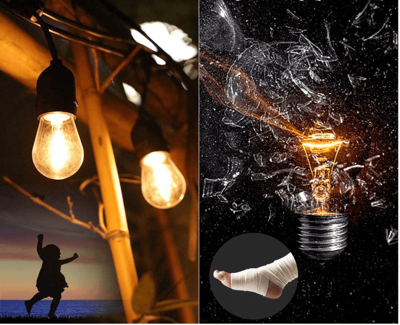 Shatterproof Solar Festoon String Lights Bulbs - aussie-deals4u