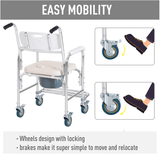 3 in 1 Shower Commode Wheelchair - aussie-deals4u